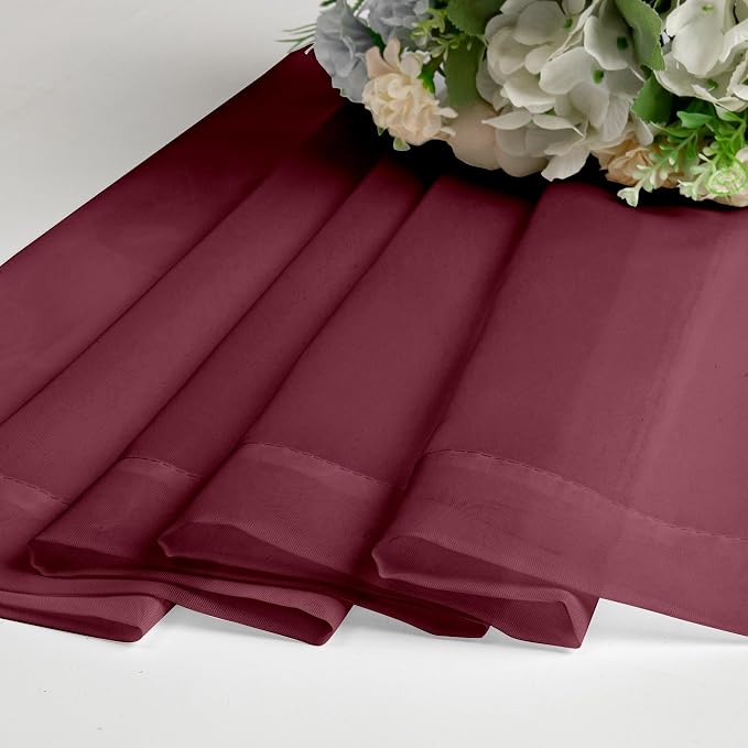 Aiyufeng 108 Inch Red Sheer Window Curtains - Image 7
