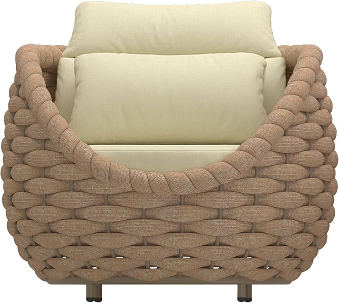 TWT 6-Piece Aluminum Patio Furniture Set, Olefin Rope Modern Outdoor - Image 5