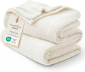 Bedsure Fleece Throw Blanket for Couch Cream by BEDSURE