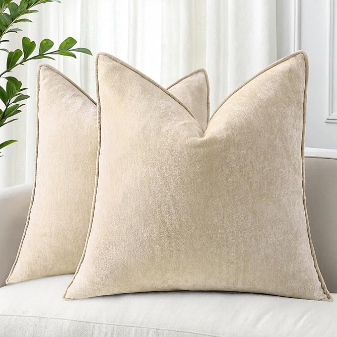 decorUhome Summer Couch Throw Pillow Covers 20x20 Set of 2, Decorative Soft by decorUhome