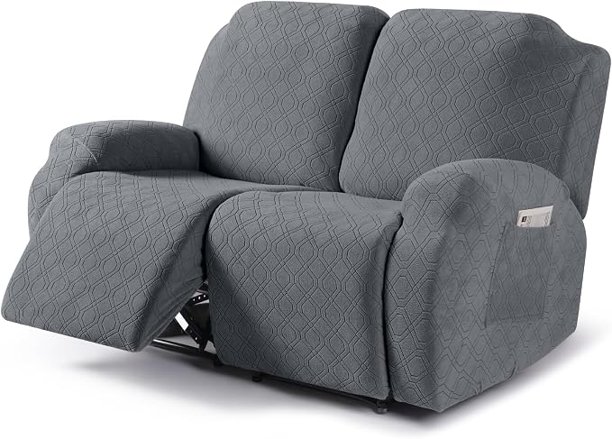 VANSOFY Oversized Recliner Cover, 2-Pieces Stretch Reclining Couch Cover by VANSOFYFURNITURECOVERS