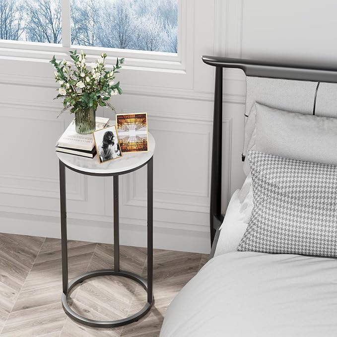 C Shaped End Table, Couch Side Tables - Image 8