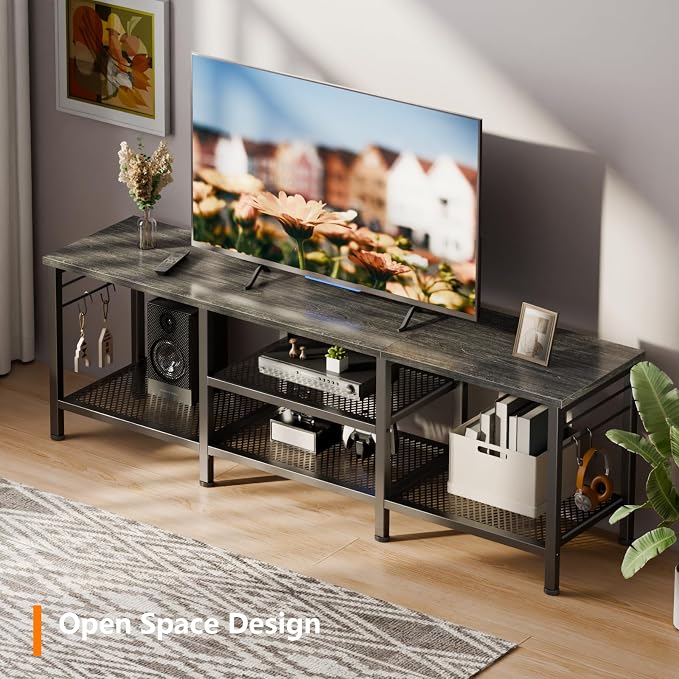 Furologee TV Stand for TVs up to 65 Inch, Entertainment Center - Image 3