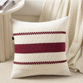 Fancy Homi Set of 1 Burgundy Boho Big Decorative Throw Pillow Covers 24x24 Inch by Fancy+Homi