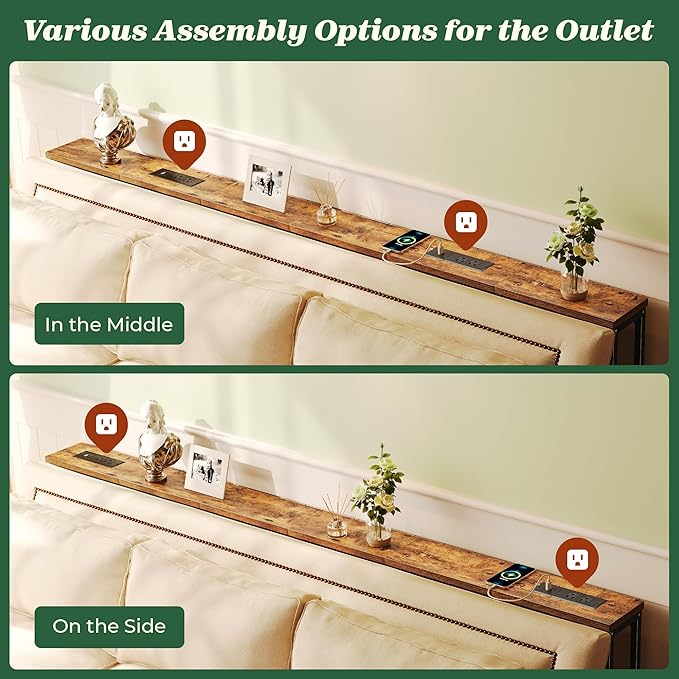 SUPERJARE 5.7 Inch Console Table - Image 5