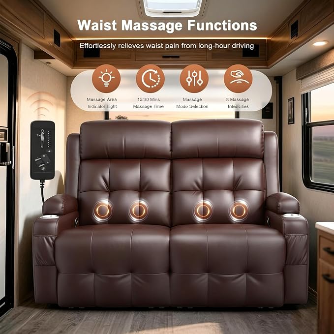 RV Loveseat Recliner Sofa, Wall Hugger Recliners - Image 5