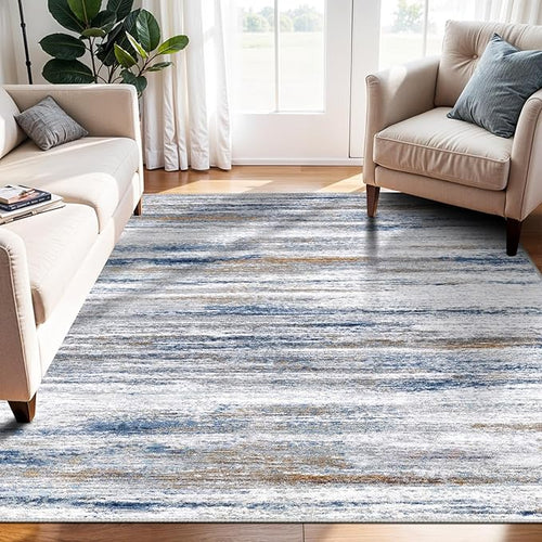 4x5 Area Rugs for Entryway Washable: Easy-to-Clean Rug for Office Kitchen by WIEVEDENS