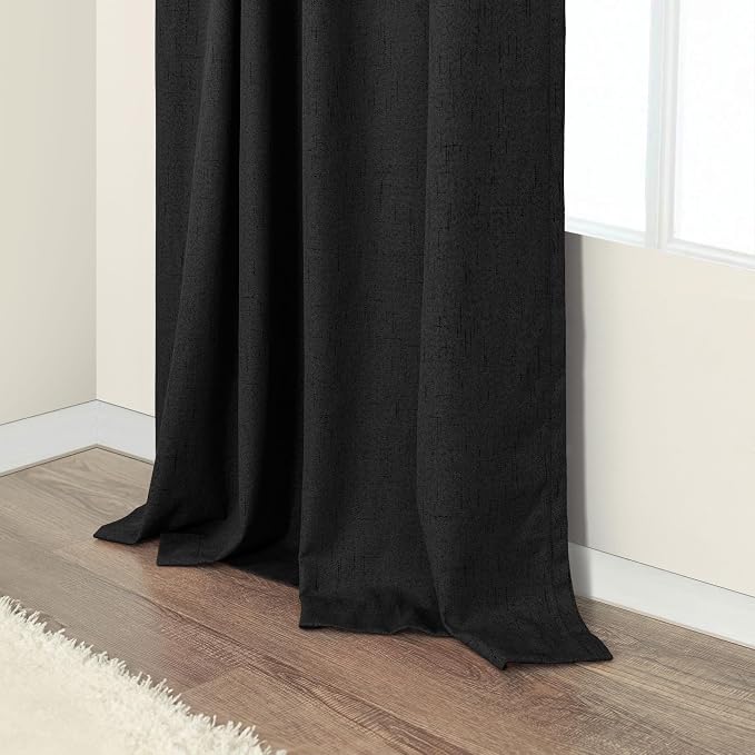 72 Inch Blackout Curtains for Living Room 2 Panel Burg Complete Black Out - Image 8