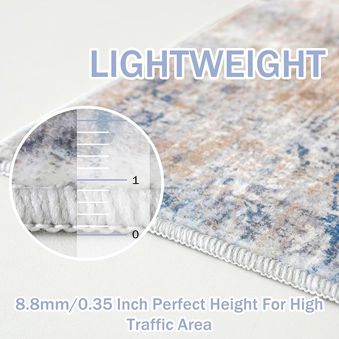 IOHOUZE Abstract Area Rug 3x5 Ft Washable Rugs - Image 5