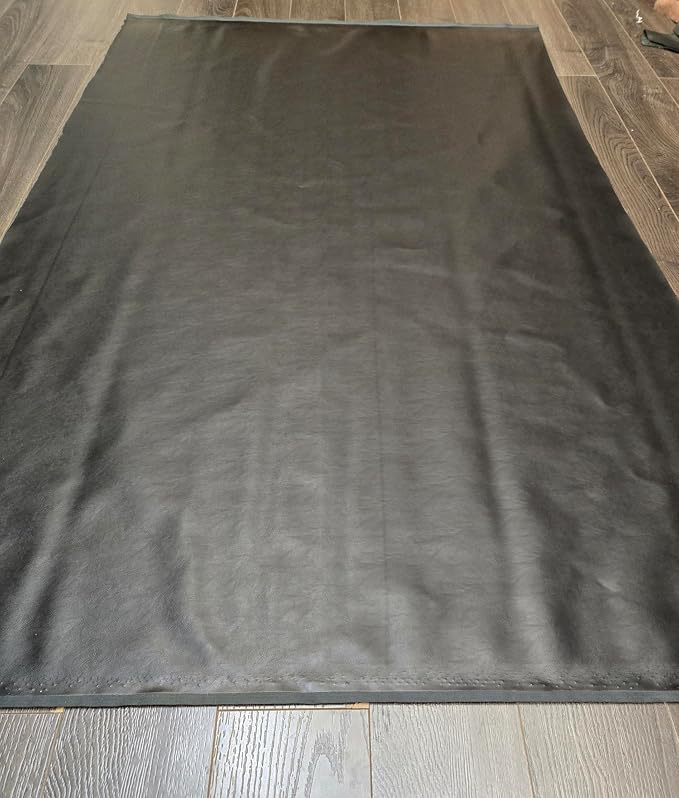 NAT Leathers | Black Soft Faux Vegan Leather PU | 4 Yard Cut by The Yard | - Image 5