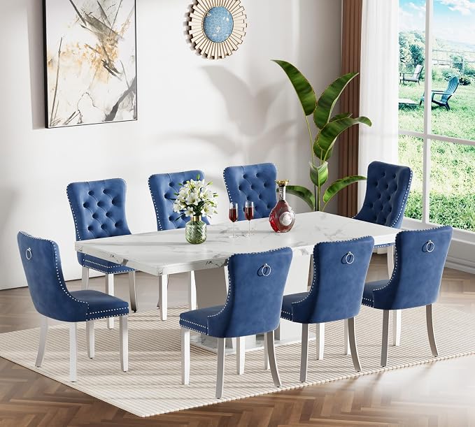 Henf 63"-79" Extendable Dining Room Table and Chairs Set - Image 3