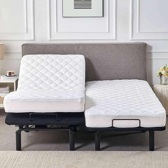 Waterproof Quilted Split California King Mattress Protector Pad - Image 3