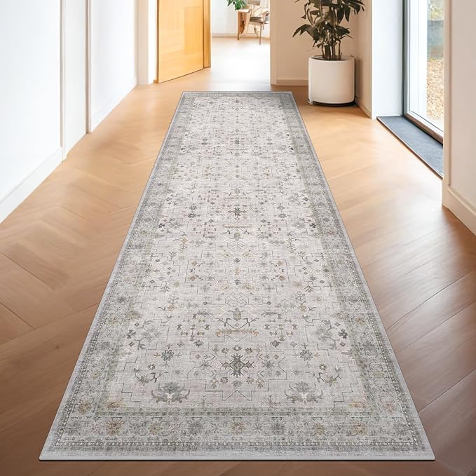 Hazo Haus Light Gray Kitchen Rug 10 ft Long - Image 3