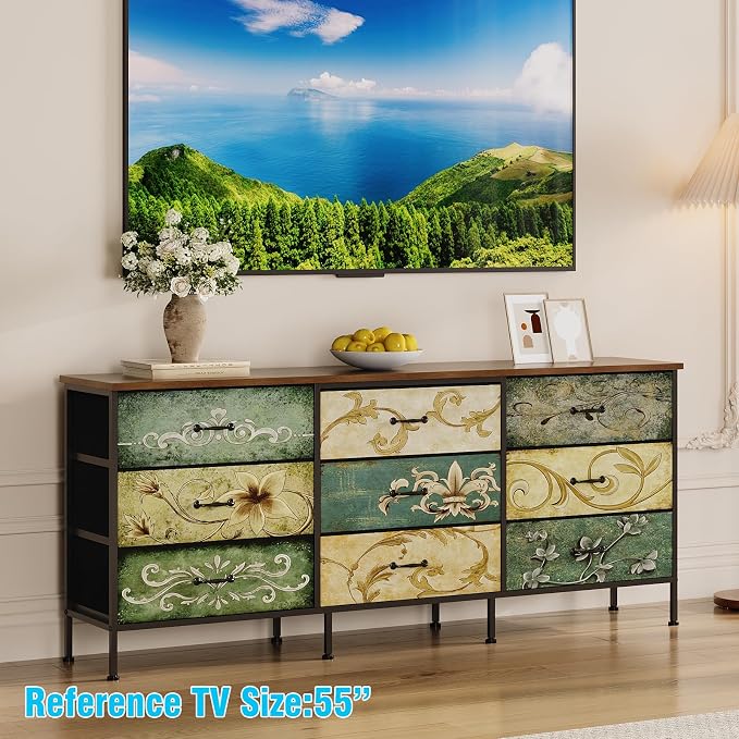 Tohomeor Dresser with Drawers for Bedroom Chest of Drawers Fabric Dresser for - Image 6