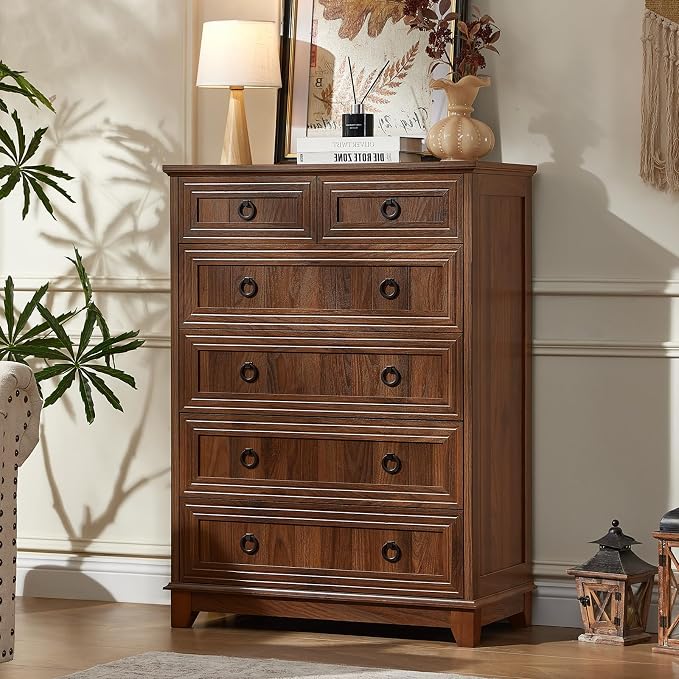 Joaxswe Farmhouse 6 Drawer Dresser - Image 10