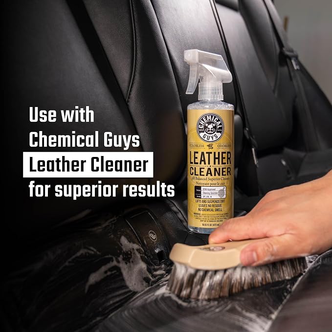 Chemical Guys Long Bristle Horse Hair Leather Cleaning Brush - Image 8
