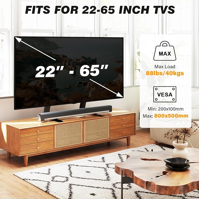 5Rcom TV Stand Mount, Universal TV Stand Tabletop - Image 8