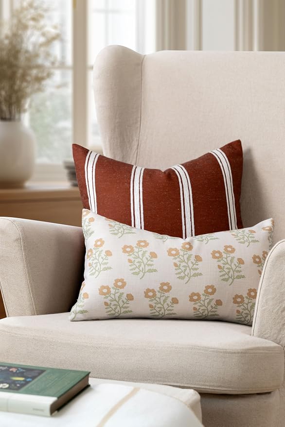 Crumbs Home Modern Farmhouse California Casual Indoor Outdoor Throw Pillow Cover - Image 2