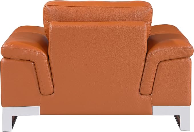 Blackjack Furniture Weston Collection Italian Leather Living Room Chair - Image 4