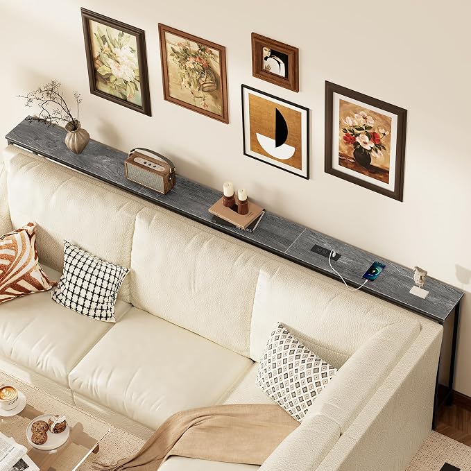 SUPERJARE 102.4 Inch Sofa Table - Image 2