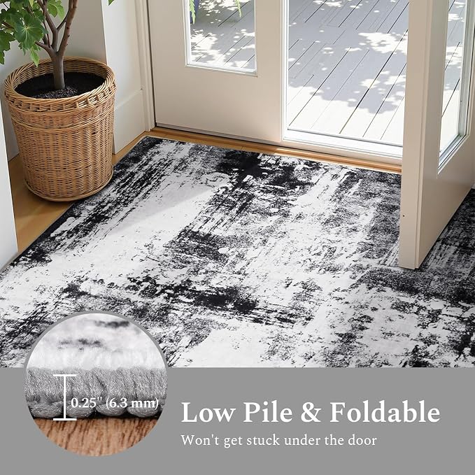 Rugflix 9x12 Area Rugs for Living Room, Washable Large Rug Stain-Resistant Low - Image 5