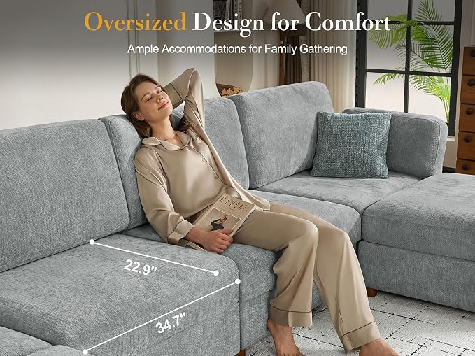 150'' Oversized Modular Sectional Sofa - Image 4