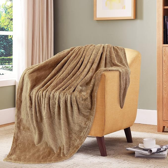 TOONOW Fleece Bed Blanket Queen Size 90x90 inches, Super Soft Fluffy Fuzzy - Image 4