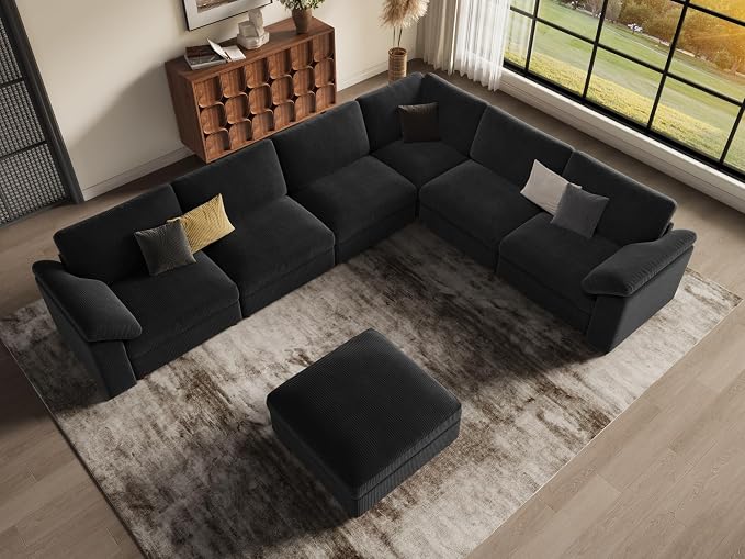 EASE MOOSE Oversized Sectional Modular Sofa, Large U Shape Sectional Couch Wide - Image 3