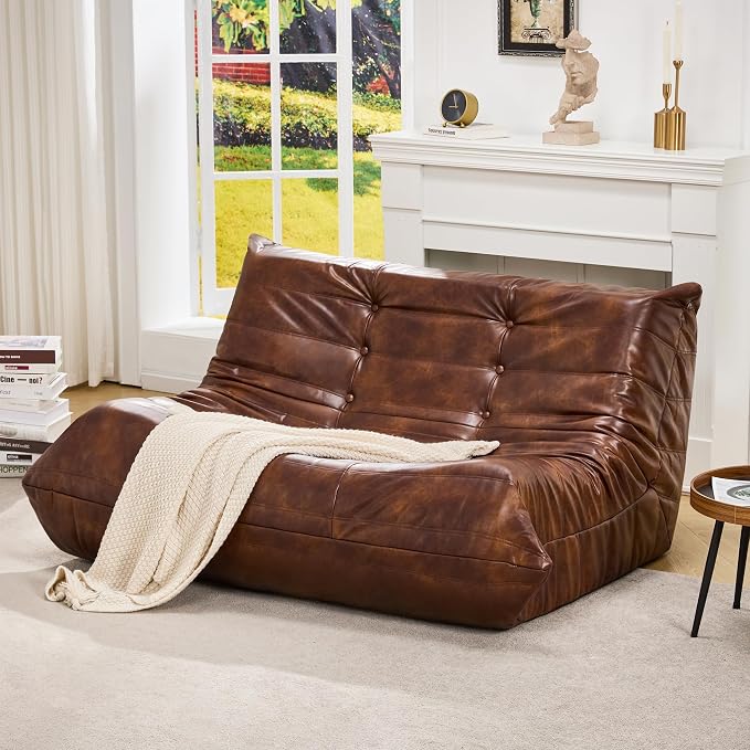 Hobestluk Bean Bag Chair Giant Bean Bag Sofa 2 Seater Bean Bag Chairs by YourHomeDeservesMore