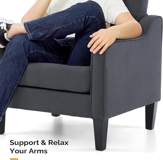 VINGLI Accent Chairs for Living Room Chairs Mid Century Modern Chair Sofa Chair - Image 7