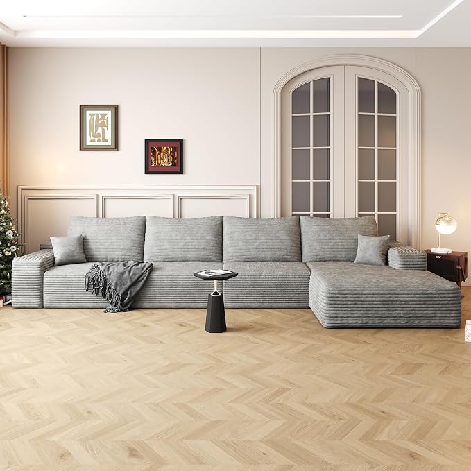 136" Sectional Couches for Living Room Cloud Couch Sofa - Image 8