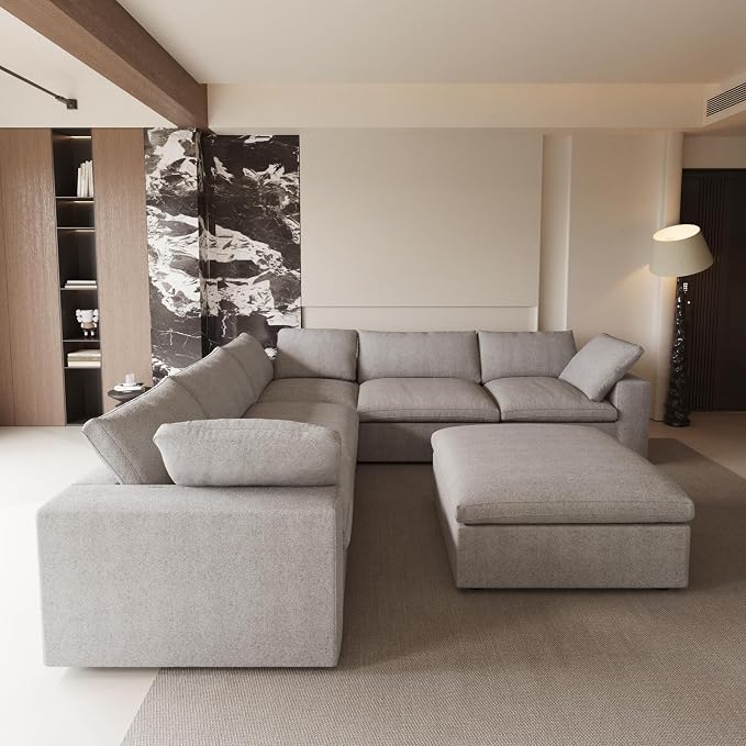 Cloud Modular Sectional Sofa Couch, Oversized Couch 6 Seater - Image 3