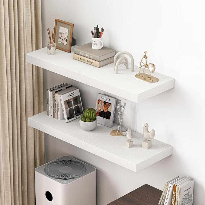 Dreamland 40" Floating Shelves for Wall, Wall-Mounted Shelves for Bedroom - Image 2