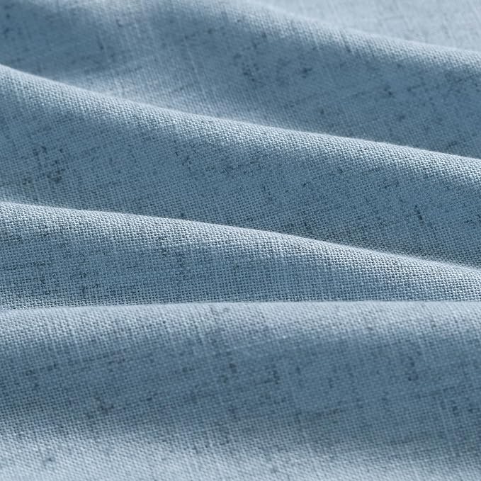 Linen Blue Curtains 108 inch Extra Long - Image 7
