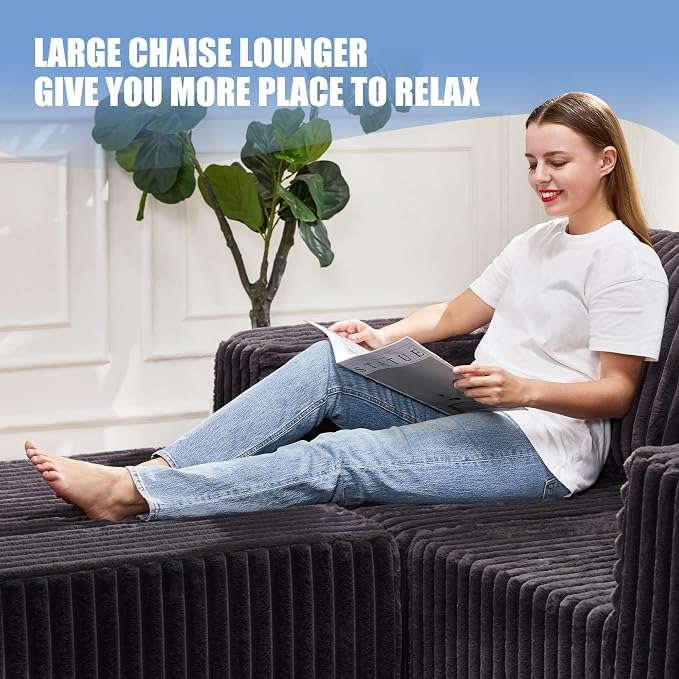 Hobestluk Modular Sectional Sofa Memory Foam Couch Sofa Bed Loveseat - Image 7