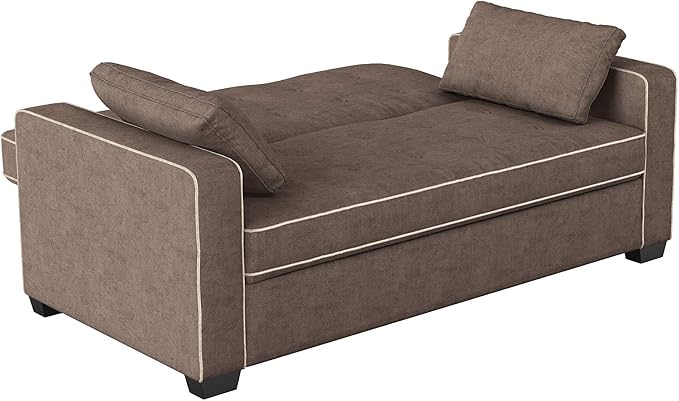 Serta Ainsley 72.6" Convertible Sleeper Sofa, Queen Size, Dreamcoil Comfort - Image 9