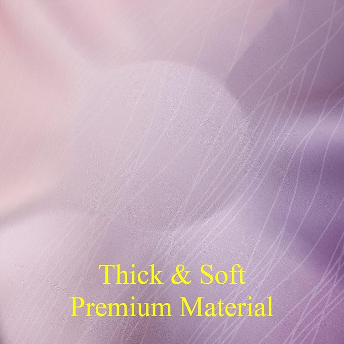 Ombre Pink and Purple Blackout Curtains 96 Inches Long, Full Room Darkening - Image 8