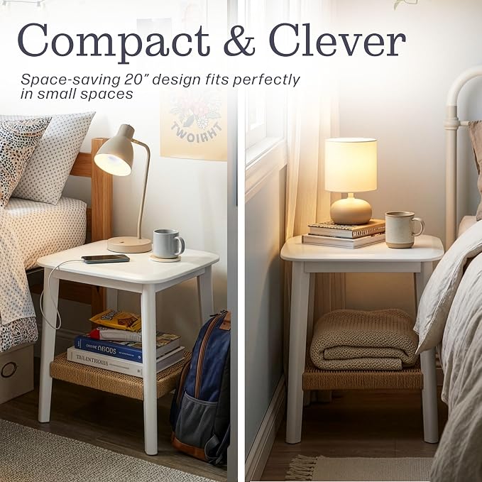 Alaterre Furniture Calais 2-Tier Small End Table - Image 6