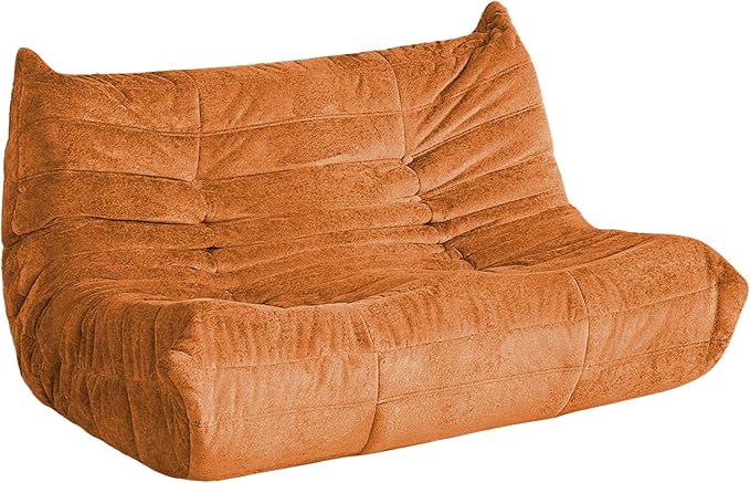 Bean Bag Chair, 2 Seater Lazy Bean Bag Sofa Memory Foam Couch, Giant Bean Bag by Cansunna