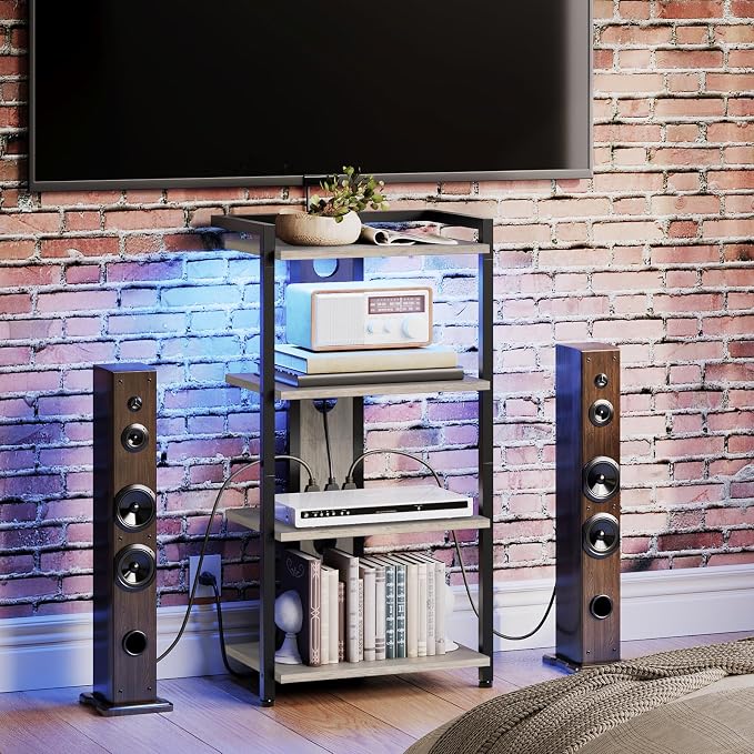 HOOBRO 4-Tier AV Media Stand, Media Console - Image 5