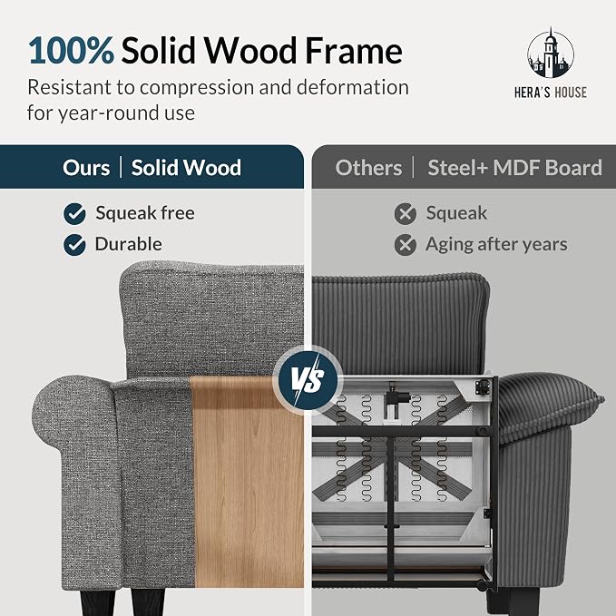 HERA'S HOUSE 3 Pieces Modular Sectional Sofa Sets, Oversized Couch Set - Image 7