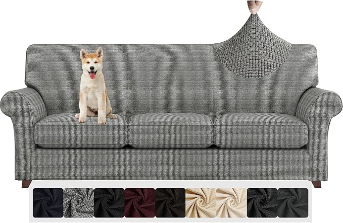 ZNSAYOTX 4 Piece Sofa Covers for Living Room Anti Slip Stretch Couch Covers for by ZNSAYOTX