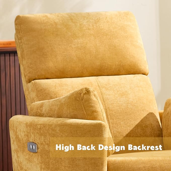 Power Recliner, Nursery Chair Swivel Glider Rocking Chair - Image 8