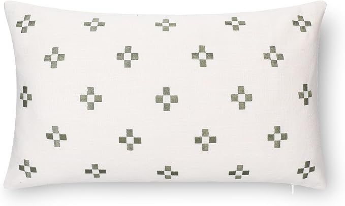 Crumbs Home Modern Farmhouse California Casual Indoor Outdoor Lumbar Pillow - Image 6