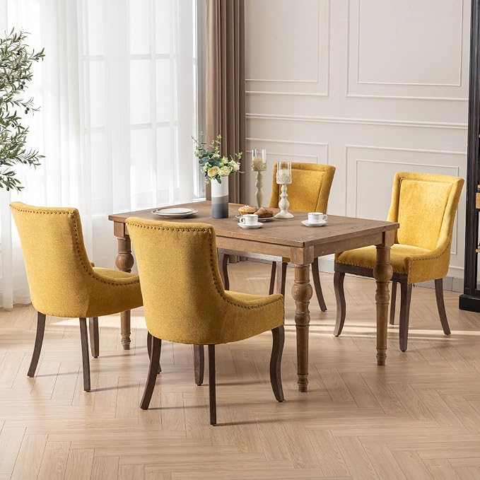Modern Dining Chairs Set of 4, High Back Dining Chairs Side Chairs - Image 2