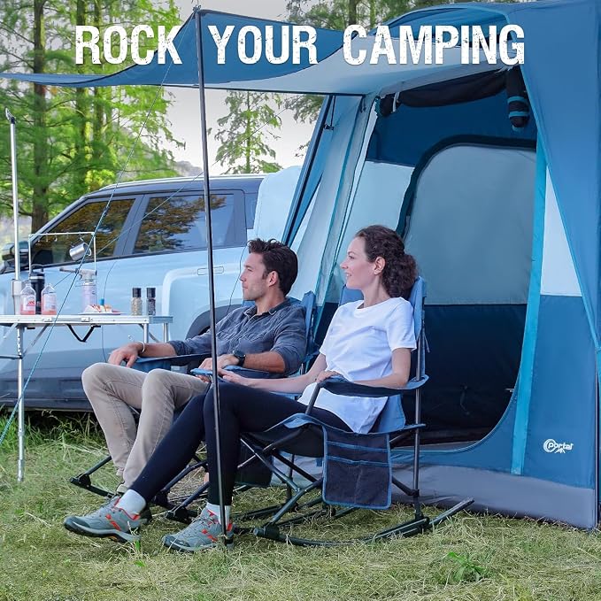 Portal Outdoor Rocking Chair Camping Folding Portable Rocker - Image 7