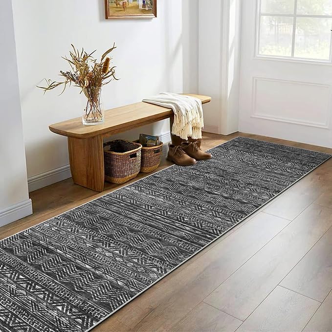 Moroccan Washable Hallway Runner Rug - Image 4