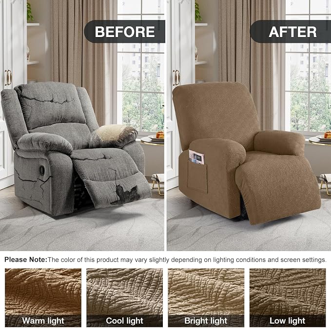 Timeles Recliner Covers Extra Wide Recliner Chair Cover Reclining Sofa - Image 4
