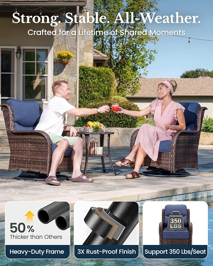 HILLGA 6-Piece Luxury Patio Furniture Set - Image 6