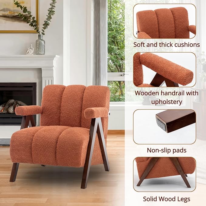 Mid Century Modern Accent Chairs Set of 2 - Image 5